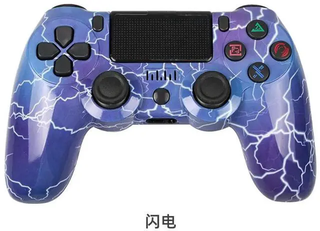 Main image of Aomoproing P4 wireless Bluetooth game controller with six-axis dual vibration function, 4th generation, with light stripController Lightning Blue