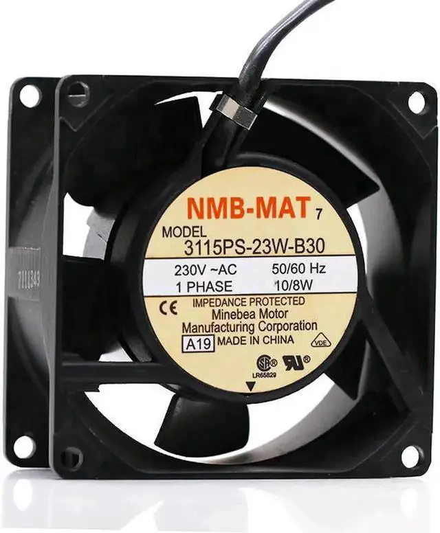 Main image of Aomoproing NMB-MAT 80mm 8cm AC Fan 3115PS-23W-B30 8038 230V High Temperature Resistant Aluminum Frame Cabinets Cooling Fan