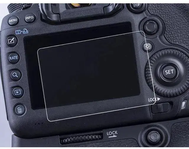 Alt view image 3 of 5 - WISDUM ProOptic Glass Screen Protector for the 7D Mark II, 80D, 90D, T7I, 6D Mark II