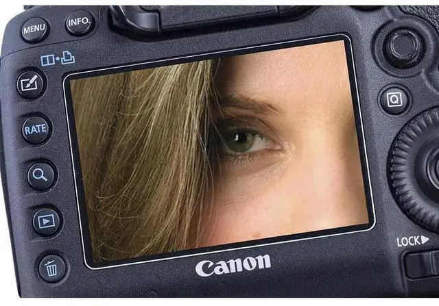 Alt view image 2 of 5 - WISDUM ProOptic Glass Screen Protector for the 7D Mark II, 80D, 90D, T7I, 6D Mark II