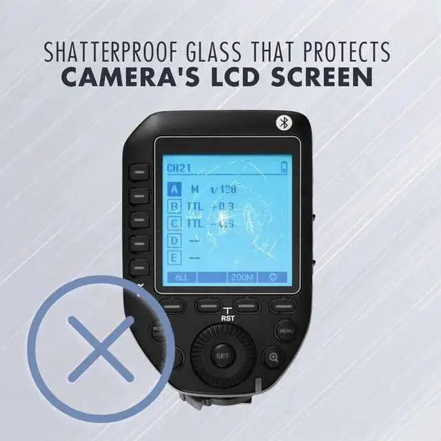 Alt view image 3 of 7 - WISDUM ProOptic Glass Screen Protector Ultra for Flashpoint R2 XPro II Wireless Flash Trigger