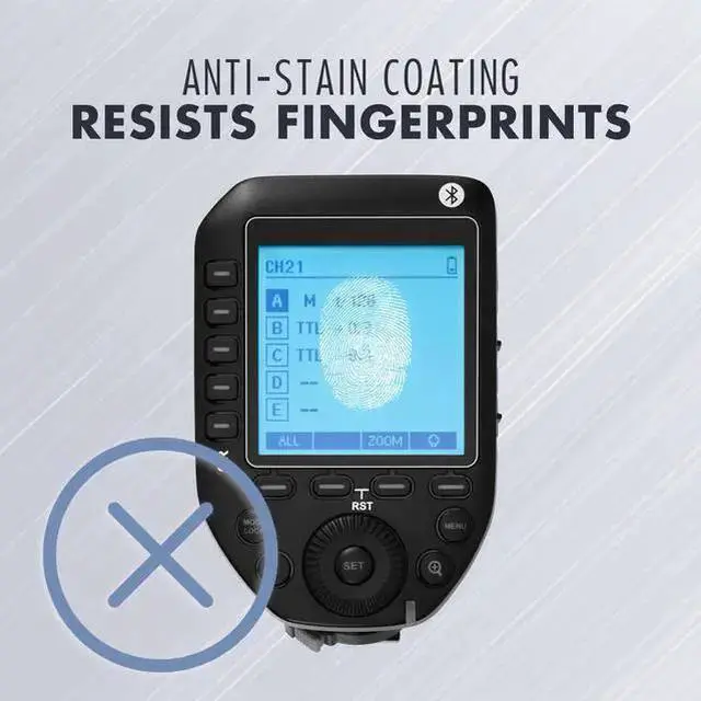 Alt view image 4 of 7 - WISDUM ProOptic Glass Screen Protector Ultra for Flashpoint R2 XPro II Wireless Flash Trigger