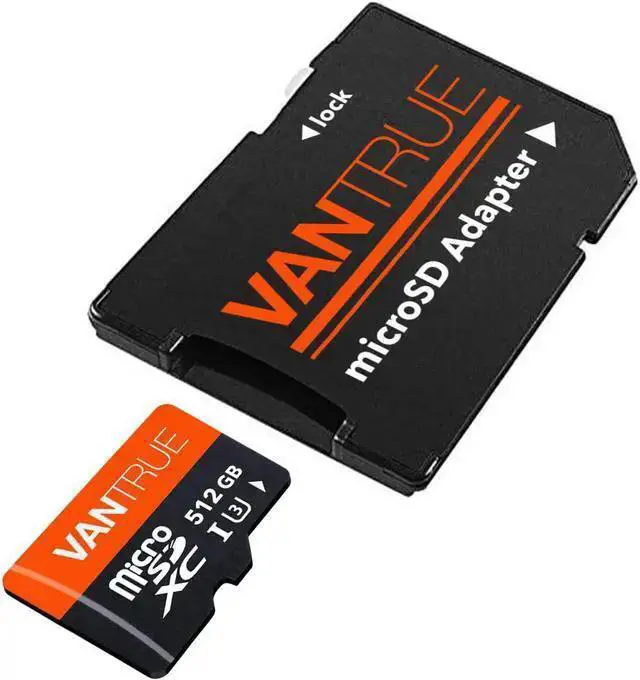 Alt view image 2 of 7 - WISDUM 512GB microSDXC UHS-I U3 4K UHD Video High Speed Transfer Monitoring SD Card with Adapter for Dash Cams, Body Cams, Action Camera, Surveillance & Security Cams