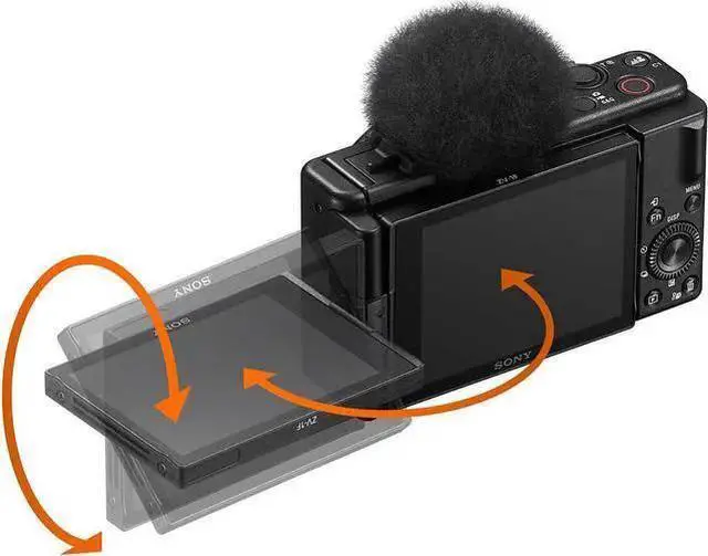 Alt view image 2 of 6 - WISDUM ZV-1F Black Vlog Camera For Content Creators & Vloggers - ZV1F/B