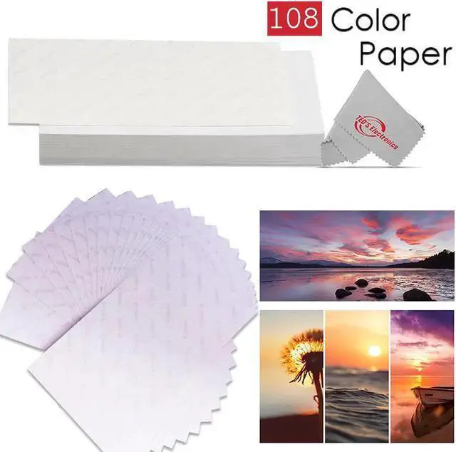 Alt view image 6 of 6 - WISDUM SELPHY CP1500 Compact Photo Printer (White) with 3x KP-108IN Selphy Color Ink 4x6 Paper Set 3115B001