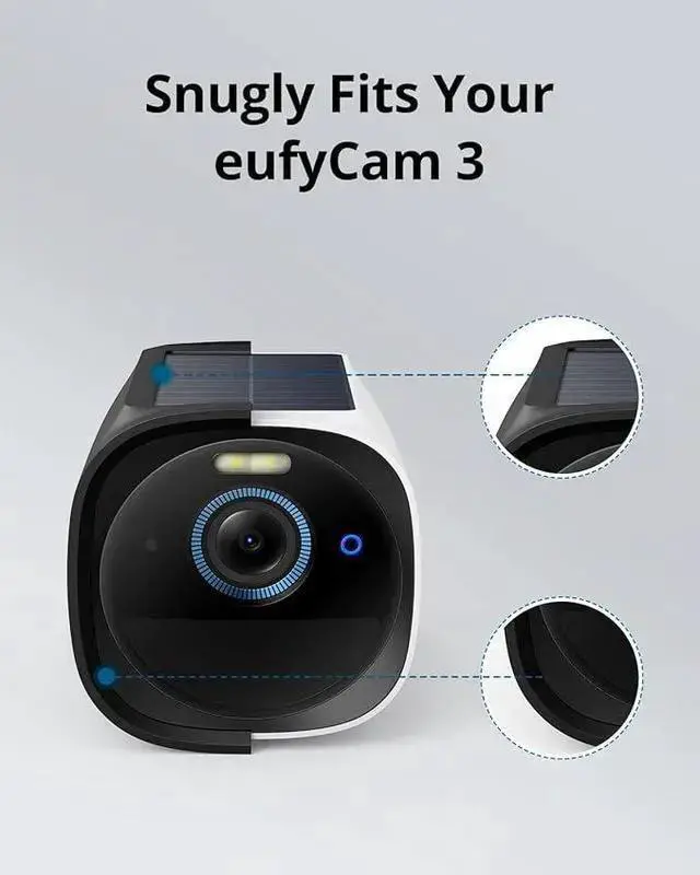 Alt view image 3 of 6 - WISDUM Eufy Security eufyCam 3 Skin (2-Pack) - Camera Protective Casing, Ideal for Outdoor Use, Easy Installation, Guards Against Rain