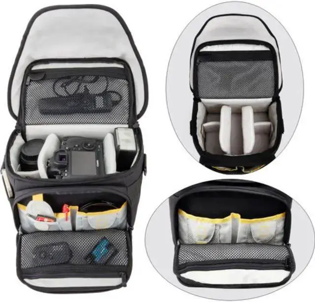Alt view image 6 of 6 - WISDUM Ruggard Journey 34 DSLR Shoulder Bag (Black)