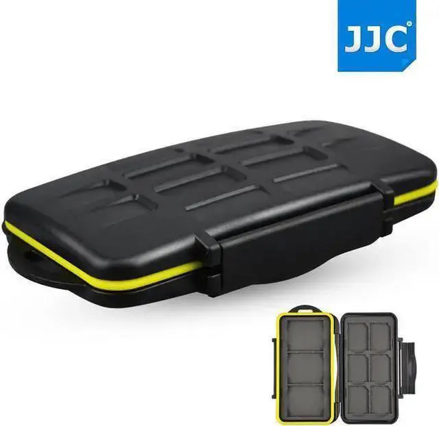Main image of WISDUM JJC Water-resistant Anti-shock Camera SD CompactFlash Card Holder Storage Memory Card Case Protector For 6 SD + 3 CF Cards