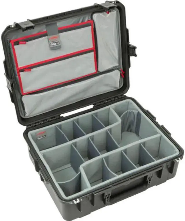 Alt view image 2 of 7 - WISDUM SKB Cases 3i-2217-8DL iSeries Professional Camera Case, Black/Gray
