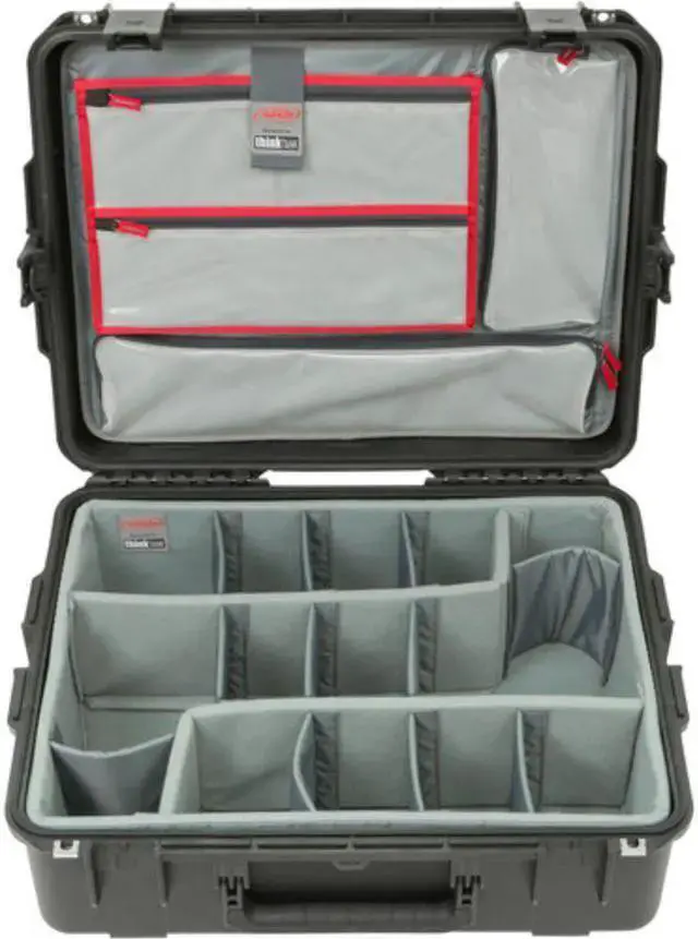 Alt view image 4 of 7 - WISDUM SKB Cases 3i-2217-8DL iSeries Professional Camera Case, Black/Gray