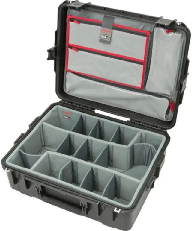 Alt view image 6 of 7 - WISDUM SKB Cases 3i-2217-8DL iSeries Professional Camera Case, Black/Gray