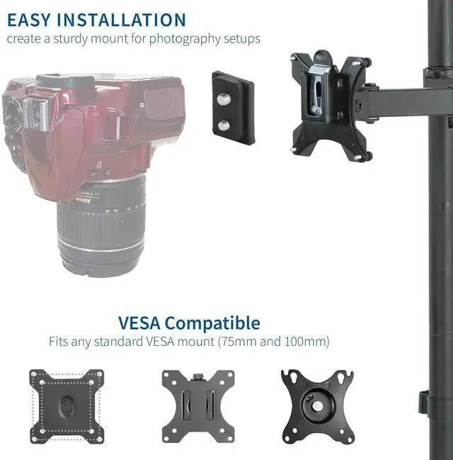 Alt view image 3 of 7 - WISDUM VIVO Universal Camera Adapter Designed for VESA Stands, Overhead Photos & Video