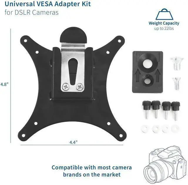 Alt view image 2 of 7 - WISDUM VIVO Universal Camera Adapter Designed for VESA Stands, Overhead Photos & Video