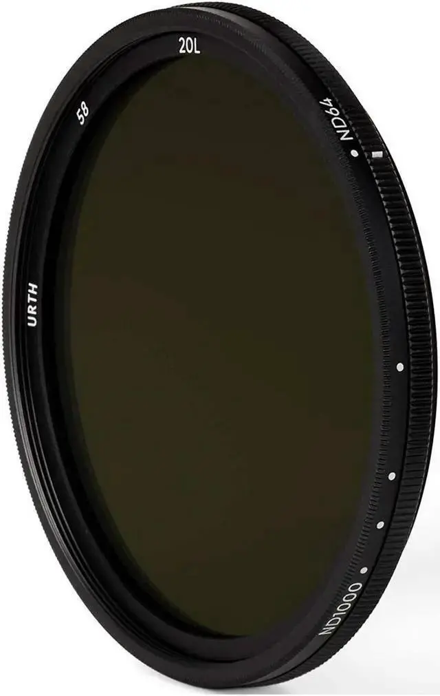 Alt view image 2 of 7 - WISDUM Urth 58mm ND64-1000 (6-10 Stop) Ultra-Slim Variable Circular Lens Filter Plus+