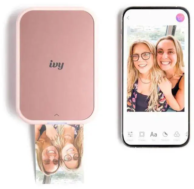 Alt view image 4 of 6 - WISDUM IVY 2 Wireless Photo Printer Blush Pink 5452C017