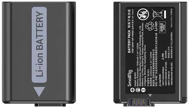 Alt view image 4 of 7 - WISDUM SmallRig Camera Battery and Charger Kit for NP-FW50 3818