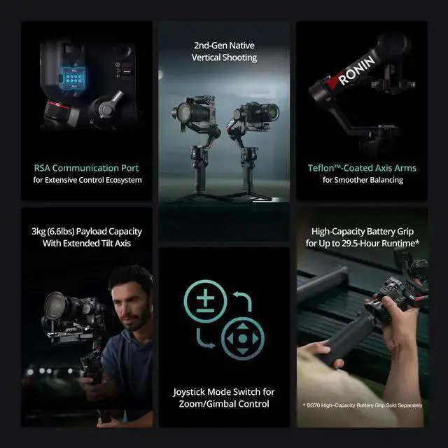Alt view image 3 of 7 - WISDUM RS 4 Gimbal Stabilizer