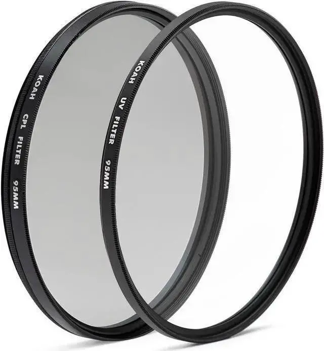 Main image of WISDUM Koah 95mm Circular Polarizing and UV Protective Lens Filter Bundle