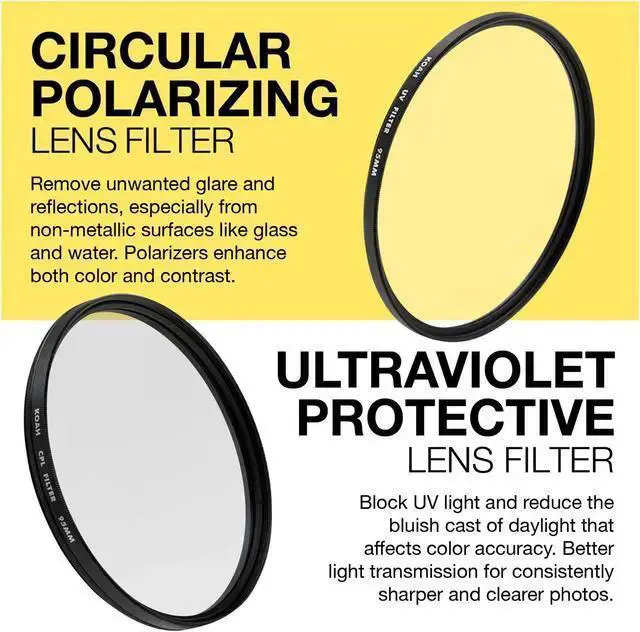 Alt view image 4 of 6 - WISDUM Koah 95mm Circular Polarizing and UV Protective Lens Filter Bundle