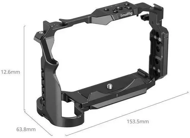 Alt view image 2 of 7 - WISDUM SmallRig Full Camera Cage for Z5, Z5II, Z6, Z6II, Z7, Z7II Cameras, Black
