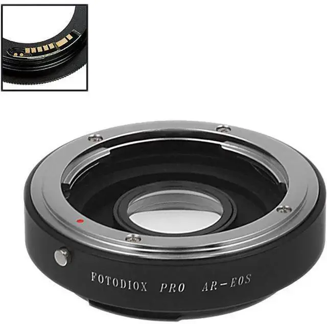 Alt view image 4 of 6 - WISDUM Fotodiox Pro Lens Mount Adapter for Konica Auto-Reflex (AR) SLR Lens to EOS (EF, EF-S) Mount D/SLR Camera Body