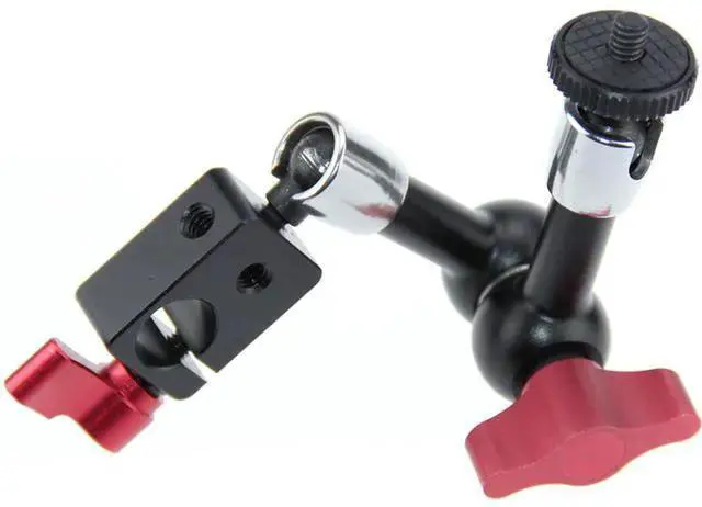 Alt view image 2 of 3 - WISDUM CAMVATE 15mm Rod Clamp Cold Shoe Mount for Video Camera DSLR Rig(Red)