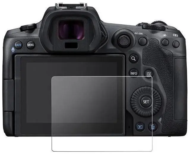 Alt view image 3 of 6 - WISDUM ProOptic Glass LCD Screen Protector Kit for EOS R3, R5