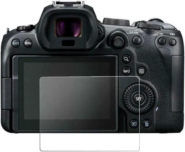 Alt view image 2 of 7 - WISDUM ProOptic Glass LCD Screen Protector Kit for EOS R6 #PRO-SP-CAR6