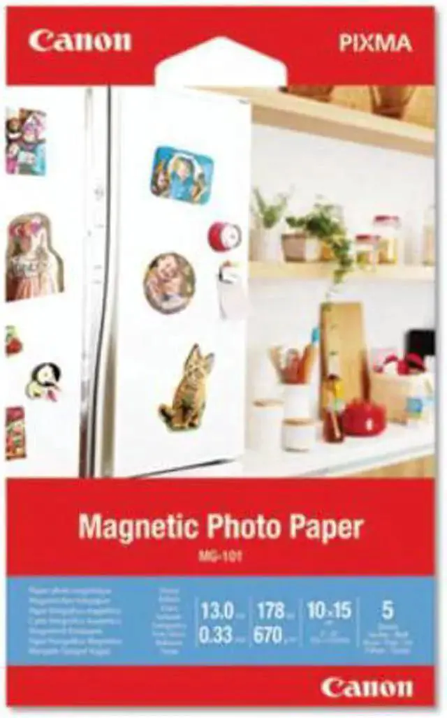 Main image of WISDUM MG-101 4 x 6 Magnetic Photo Paper (5 sheets/pkg)
