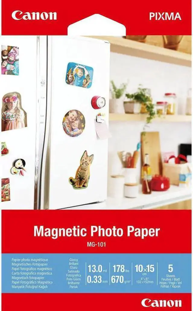 Alt view image 3 of 7 - WISDUM MG-101 4 x 6 Magnetic Photo Paper (5 sheets/pkg)