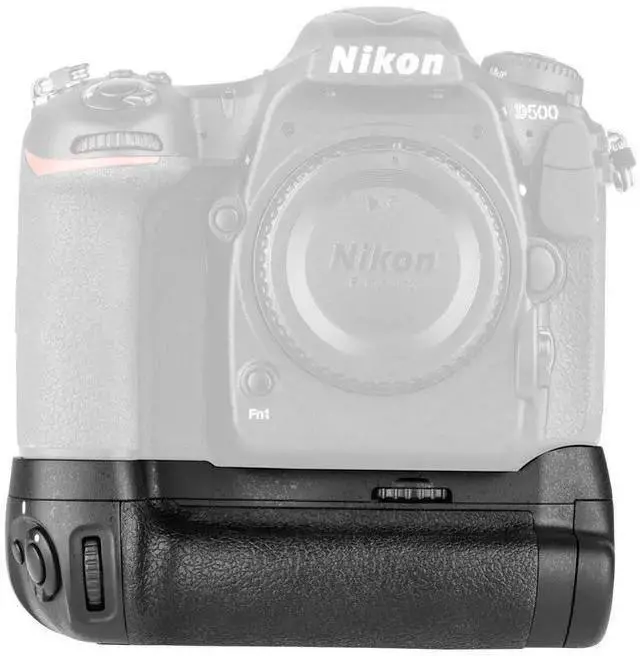 Main image of WISDUM Green Extreme Multi Power Battery Grip (MB-D17 Replacement) for D500 Digital Camera, Holds EN-EL15 Battery or 8 AA Batteries