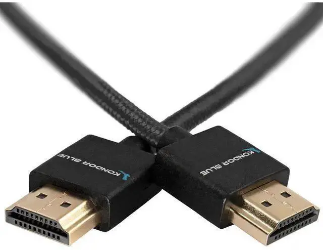 Alt view image 3 of 4 - WISDUM Kondor Blue 16" HDMI to HDMI Nylon Braided Cable for On-Camera Monitor, Black