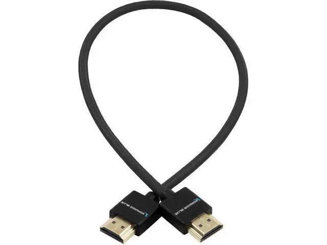 Alt view image 4 of 4 - WISDUM Kondor Blue 16" HDMI to HDMI Nylon Braided Cable for On-Camera Monitor, Black