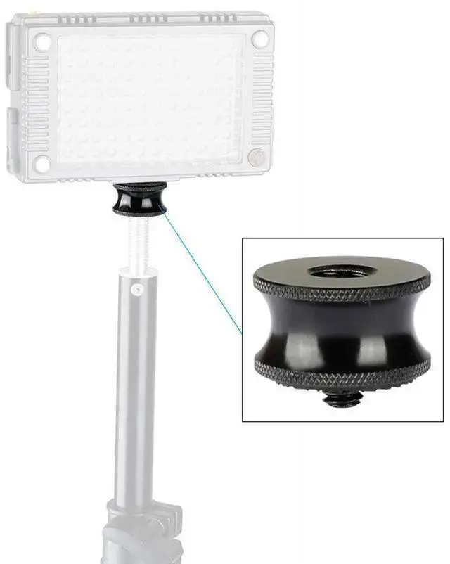 Alt view image 6 of 6 - WISDUM CAMVATE 3/8"-16 Female to 1/4"-20 Male Screw Adapter for Camera Monitor