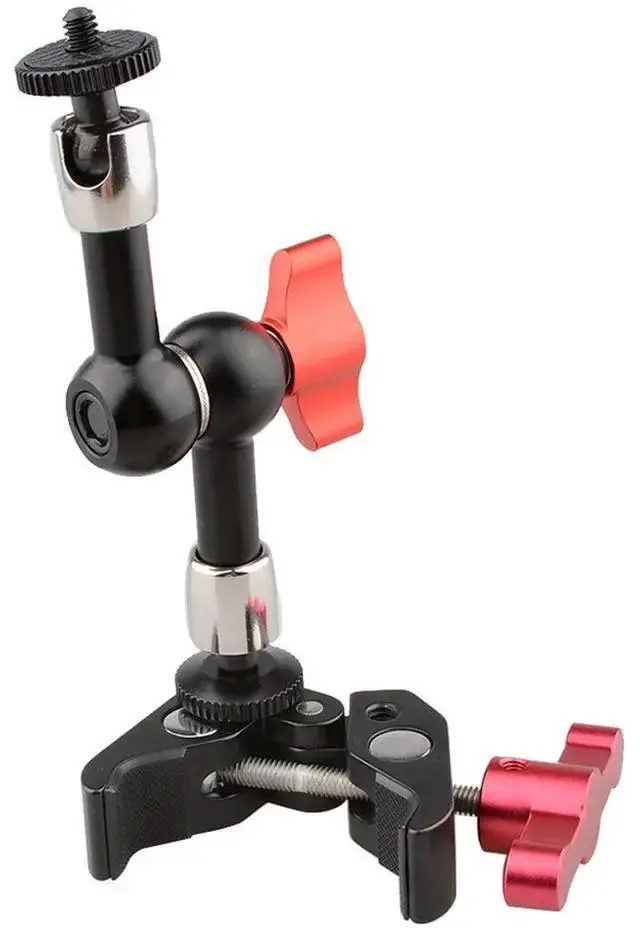 Alt view image 2 of 5 - WISDUM CAMVATE 7" Magic Arm Articulating Super Clamp for Camera Monitor Mount