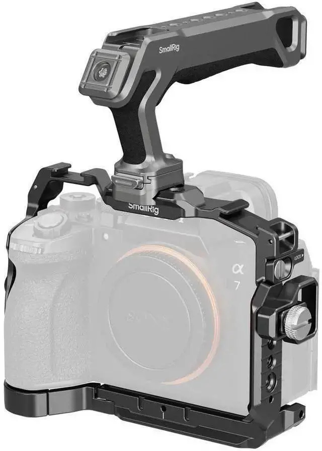 Main image of WISDUM SmallRig HawkLock Full Camera Cage Kit for Alpha 7 V /7R V/7 IV, Black
