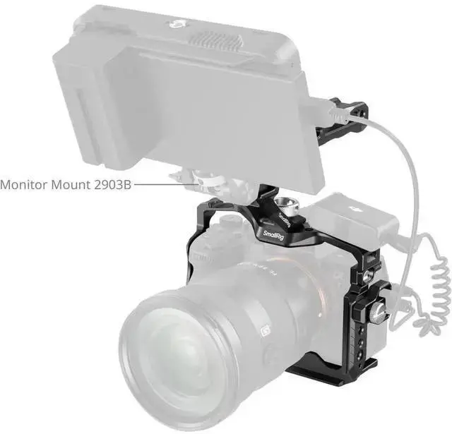 Alt view image 6 of 7 - WISDUM SmallRig HawkLock Quick Release Full Cage Kit for Alpha 7R V/7 IV/7S III/7 V Camera