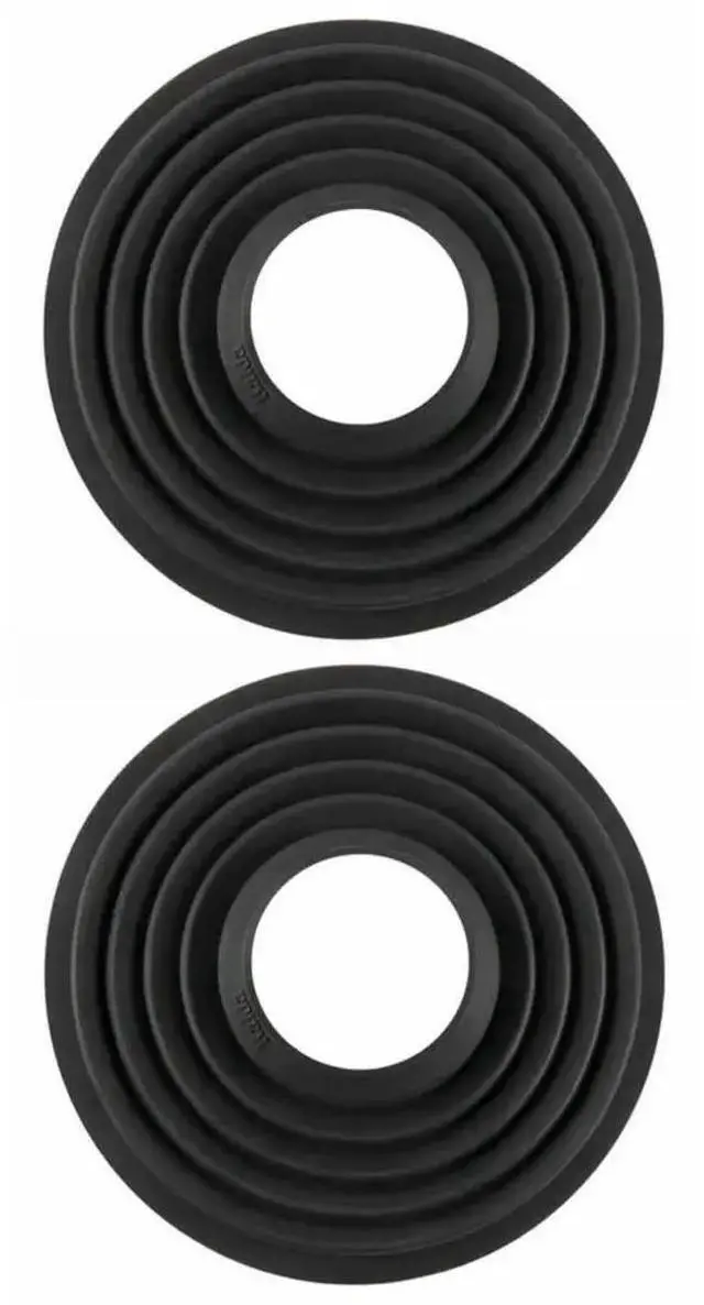 Main image of WISDUM Haida Silicone Lens Hood for 70 to 90mm Diameter Lens, Black, 2-Pack
