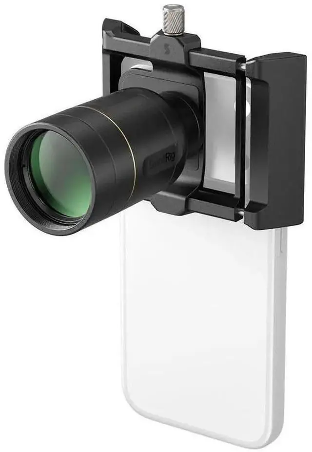 Main image of WISDUM SmallRig 2x Magnification Telephoto and Dual Macro Lens Kit for Phone, T-Mount, Black