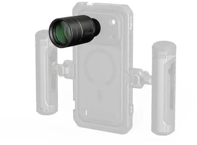Alt view image 2 of 5 - WISDUM SmallRig 2x Magnification Telephoto and Dual Macro Lens Kit for Phone, T-Mount, Black