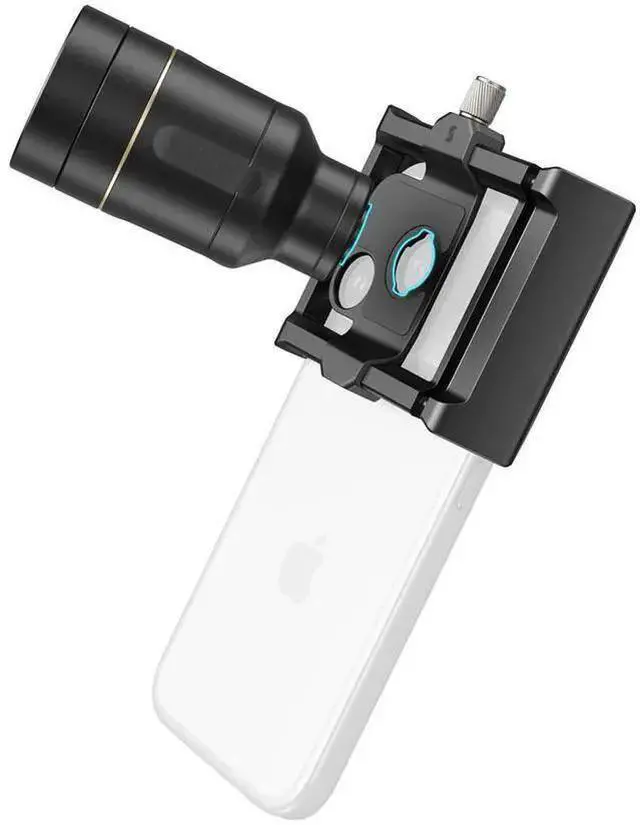 Alt view image 4 of 5 - WISDUM SmallRig 2x Magnification Telephoto and Dual Macro Lens Kit for Phone, T-Mount, Black