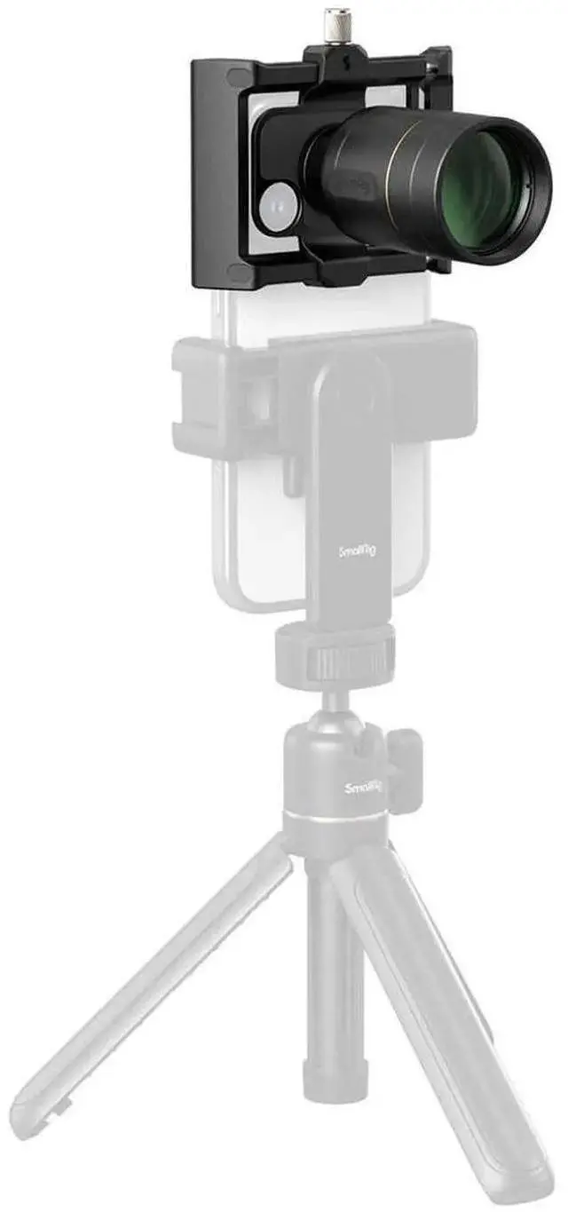 Alt view image 5 of 5 - WISDUM SmallRig 2x Magnification Telephoto and Dual Macro Lens Kit for Phone, T-Mount, Black