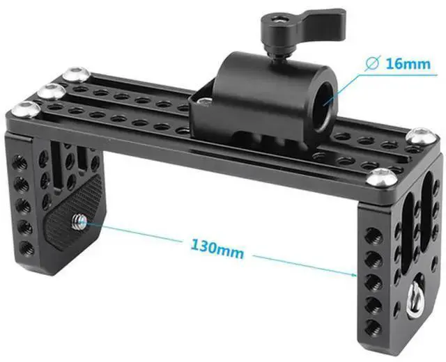 Alt view image 4 of 6 - WISDUM CAMVATE On-Camera Monitor Holder C Frame Cage with Light Stand Head, 16mm Column Diameter