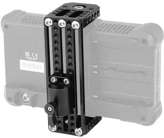 Alt view image 6 of 6 - WISDUM CAMVATE On-Camera Monitor Holder C Frame Cage with Light Stand Head, 16mm Column Diameter