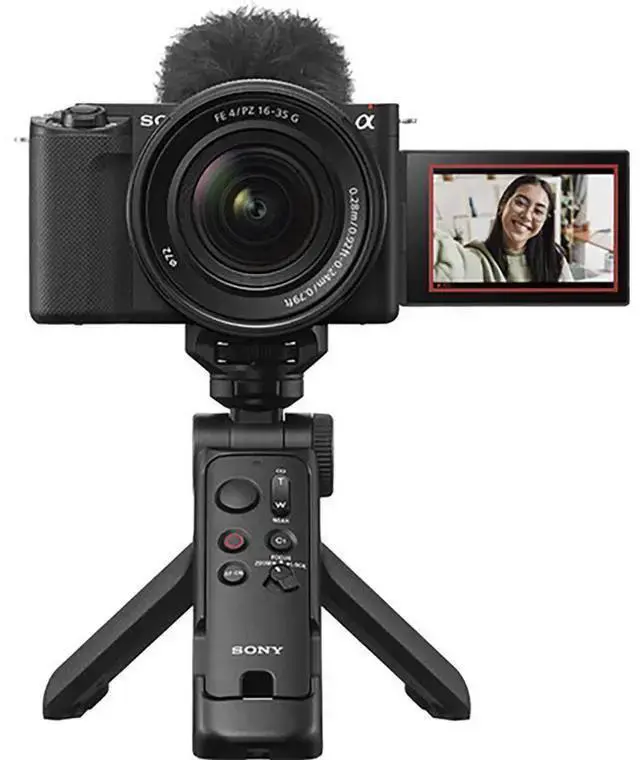 Alt view image 3 of 5 - WISDUM GP-VPT3 Wireless Shooting Grip and Tripod with Detachable Remote, Black