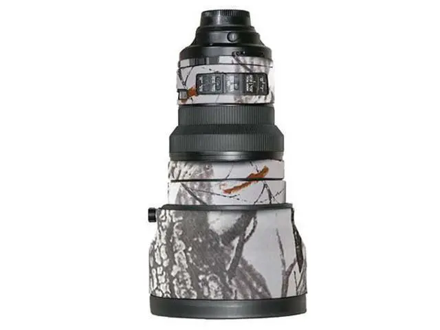 Alt view image 2 of 2 - WISDUM LensCoat Lens Cover for the 200mm f/2.0 VR Lens - Realtree Hardwoods Snow (hws)