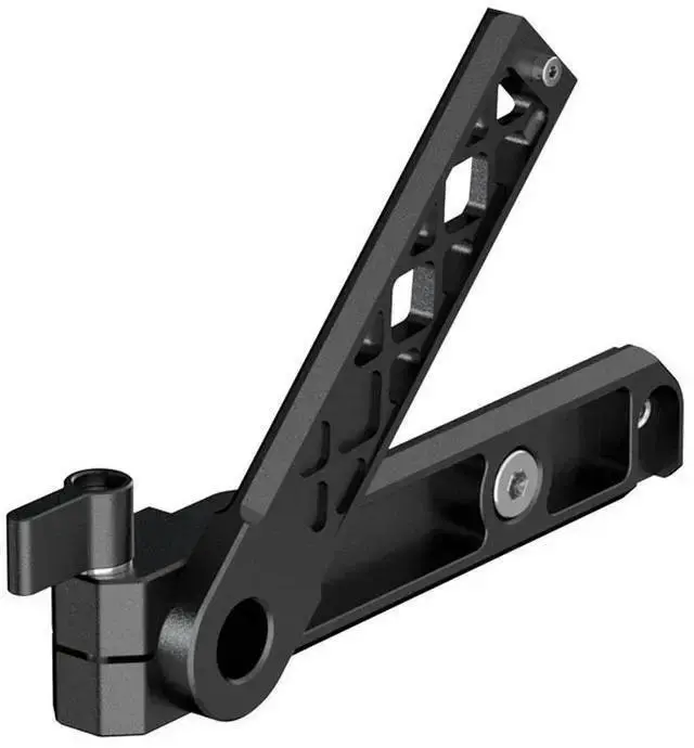Alt view image 2 of 6 - WISDUM Bright Tangerine Monitor 8T Folding NATO Rail Mount for FX6 Camera