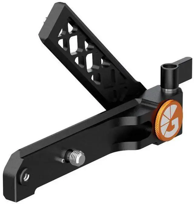 Alt view image 6 of 6 - WISDUM Bright Tangerine Monitor 8T Folding NATO Rail Mount for FX6 Camera