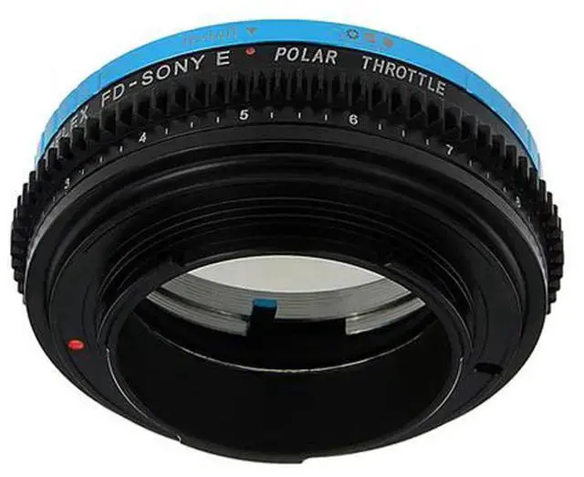 Alt view image 4 of 5 - WISDUM Fotodiox Vizelex Polar Throttle Lens Mount Adapter for FD & FL 35mm SLR Lens to Alpha E-Mount Mirrorless Camera Body with Built-In Circular Polarizing Filter