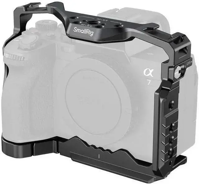 Main image of WISDUM SmallRig Cage with Airtag Slot for Alpha 7 V, 7R V, 7 IV, 7S III, 1, 7R IV Cameras, Black